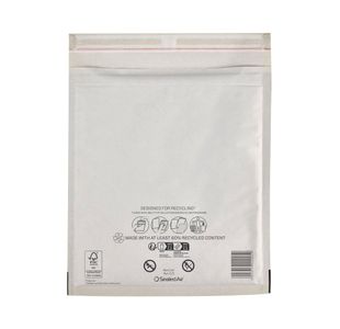Bubble Postal Bags White E/2 Pk200