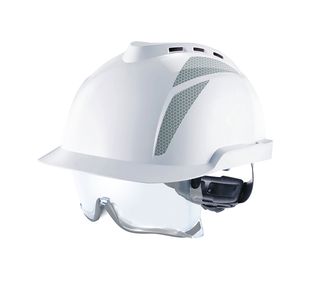 V-Gard 930 Vented Helmet White/Grey