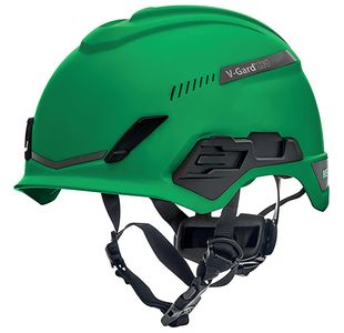 V-Gard H1 Tri-Vented Saf Helmet Grn