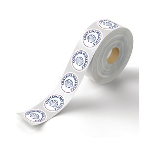 Food Label Contains Molluscs Pk1000