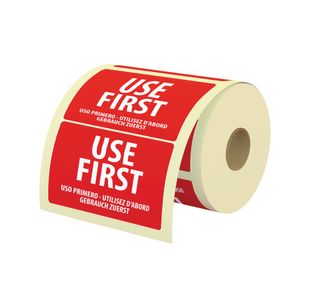 Food Label Use First 25X25Mm Pk1000