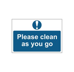 Please Clean Sign Save Pp 300X200