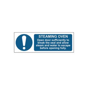 Steaming Oven Sign 1.2Mm Pp 300X100