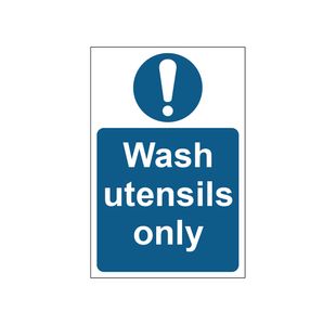 Wash Utensils Sign Save Vnl 200X300