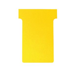 Nobo T-Card Size 2 Yellow Pk100