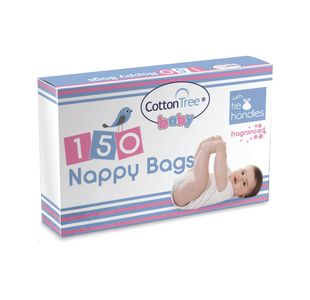 Fragranced Baby Nappy Bags X150 Pk12