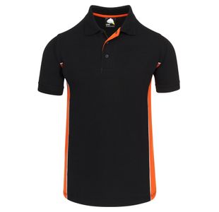 Silverswift Polo Shirt Blk/Org M