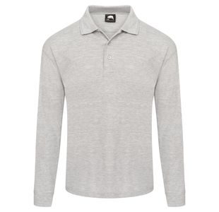 Weaver Long Sleeved Polo Ash 2Xl