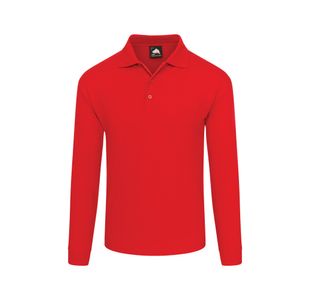 Weaver Long Sleeved Polo Red S