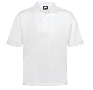 Oriole Wicking Polo White Xl