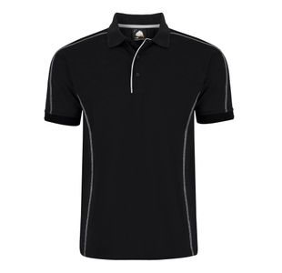 Crane Polo Shirt Unisex Black 3Xl