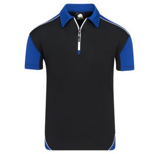 Fireback Wicking Polo Blk/Ro Blu L
