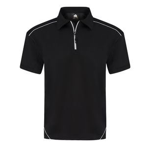 Fireback Wicking Polo Blk/Blk Xl