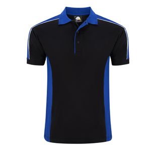 Avocet Polo Shirt Black/Ro Blue 5Xl
