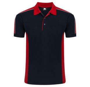 Avocet Polo Shirt Unisex Black/Red S