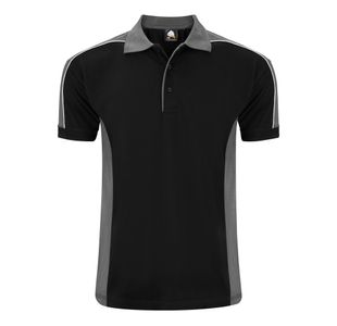 Avocet Polo Shirt Black/Grh Xl