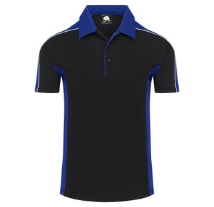 Avocet Wicking Polo Blk/Ro Blu 5Xl