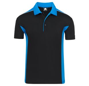 Avocet Wicking Polo Blk/Reflex Xl