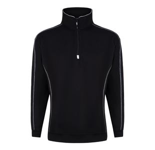Crane Qtrzip Sweatshirt Blk 3Xl