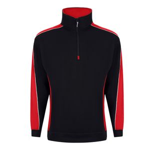 Avocet Sweatshirt Zip Blk/Red 3Xl