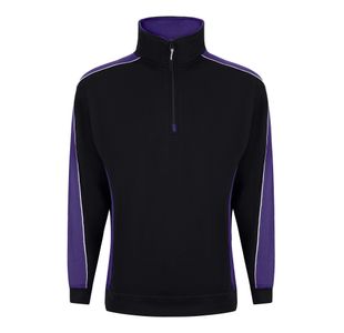 Avocet Sweatshirt Zip Blk/Purple S