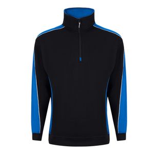 Avocet Sweatshirt Zip Blk/Reflex S