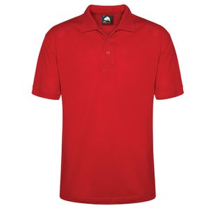 Raven Polo Shirt Unisex Red S