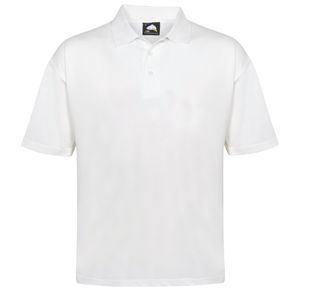 Raven Polo Shirt Unisex White M