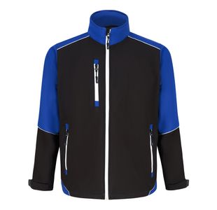 Fireback Softshell Blk/Ro Blu L