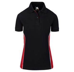 Silverswift Ladies Polo Black/Red 8
