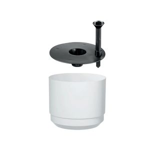 Paulina Self Watering Pot 17Cm White
