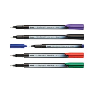 Pentel S40 Pointliners Assorted Pk6