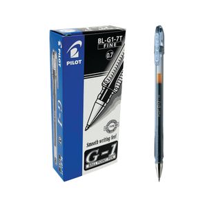 Pilot G1 Gel Rol Pen Med Black Pk12