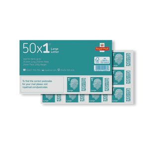Royal Mail 1St Cls Lg Stamp Sh Pk50