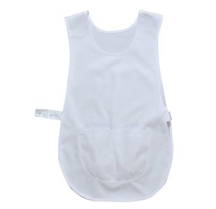 Tabard With Pocket White L/Xl Pk12