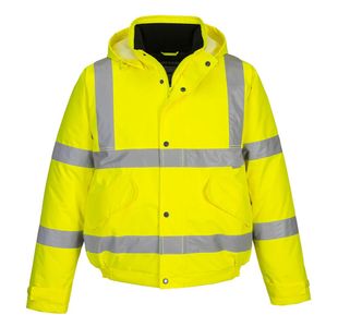 Hi-Vis Winter Bomber Jacket Ylw 5Xl