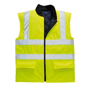 Hi-Vis Reversible Bodywarmer Ylw 5Xl