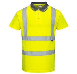 Hi-Vis Polo Shirt S/S Yellow 5Xl