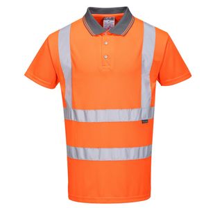 Hi-Vis Polo Shirt S/S Orange L