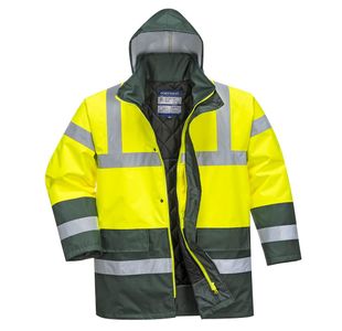 Hi-Vis Cont Winter Jacket Ylw/Grn Xl