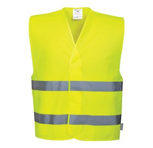 Hi-Vis Two Band Vest Ylw L/Xl
