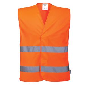 Hi-Vis Two Band Vest Org L/Xl