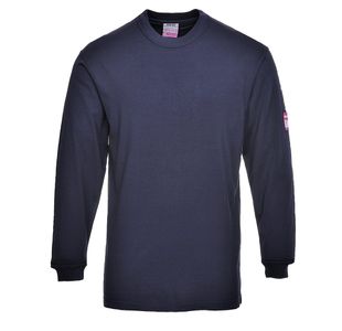 Fr Anti-Static L/S Tshirt Nvy S