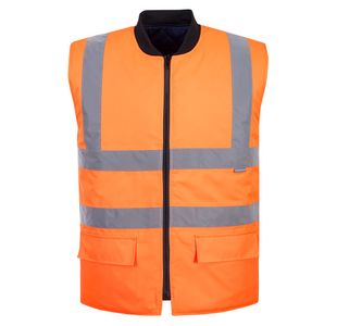 Hi-Vis Reversible Bodywarmer Org Xl
