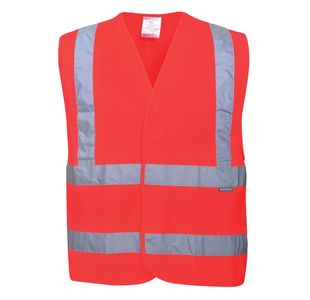 Hi-Vis Band/Brace Vest Red S/M Pk10