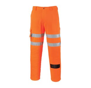 Hi-Vis Rail Work Trousers Org Xxxl