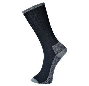 Work Sock 3 Pack Black 39-43 Pk6