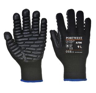 Anti Vibration Glove Black L Pk10