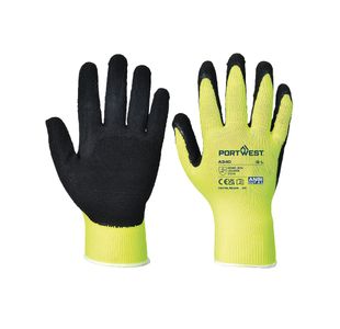 Hi-Vis Grip Glove Latex Ylw S Pk12