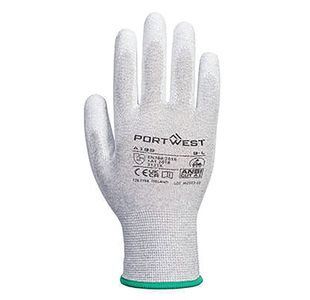 Asta Pu Palm Glove 1Pr Grey M Pk12